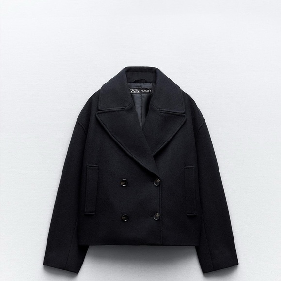 Zara Jackets & Blazers - Zara Soft Double Breasted Cropped Coat